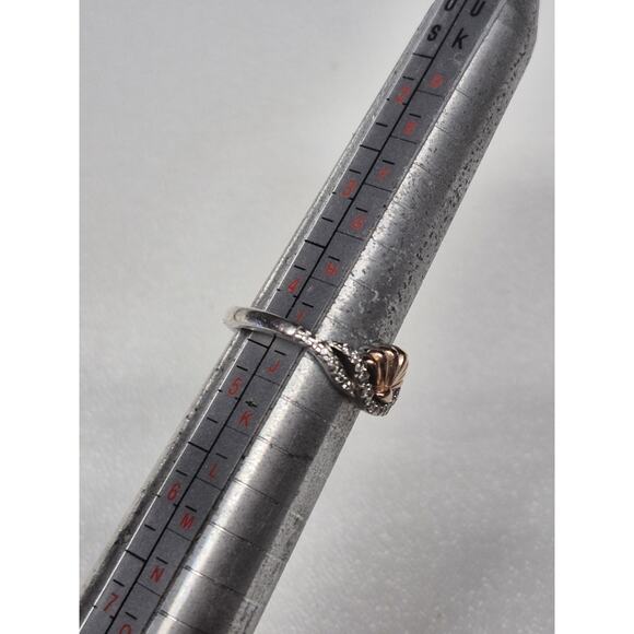 sterling silver seashell ring Size 5 - Picture 2 of 5